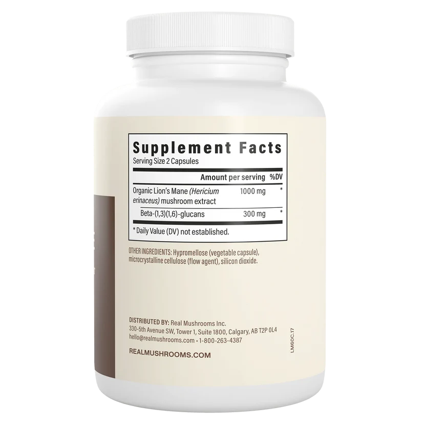 Organic Lion's Mane Extract Capsules Sell on Medicinal and Functional Mushroom Factory Shop