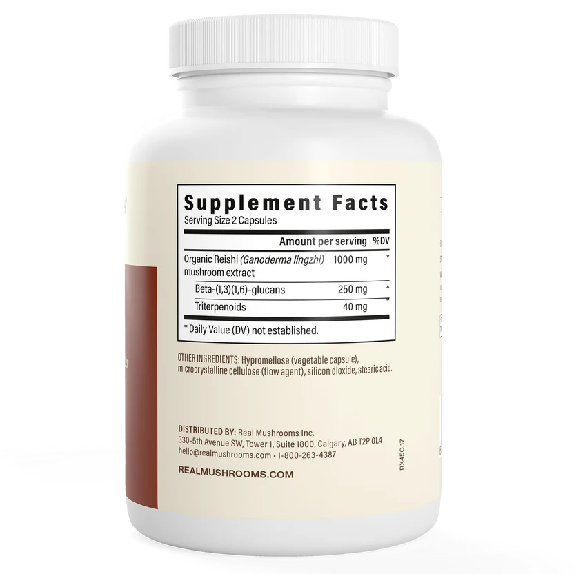 Organic Reishi Mushroom Capsules Sell on Medicinal and Functional Mushroom Factory Shop