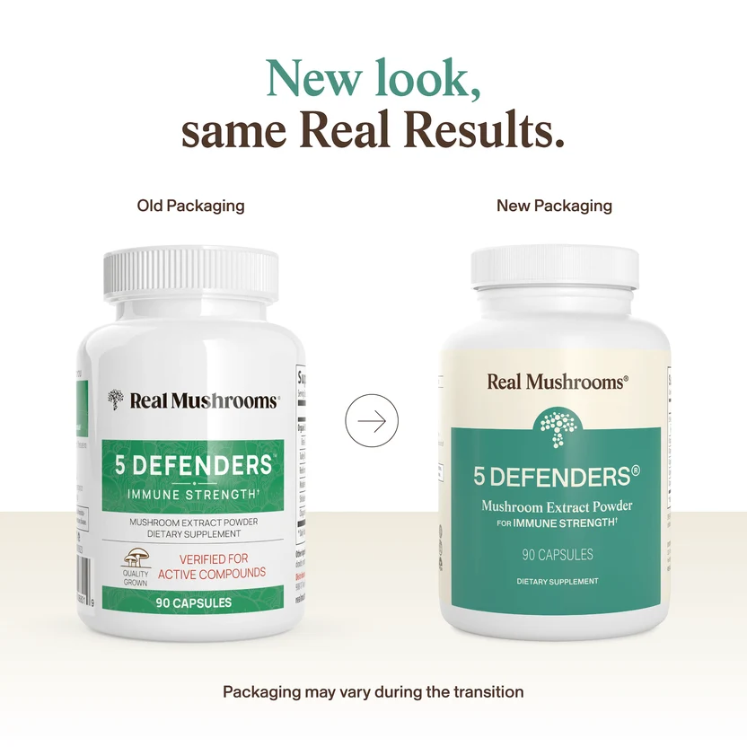 5 Defenders Organic Mushroom Blend Capsules Sell On Medicinal and Functional Mushroom Factory Shop
