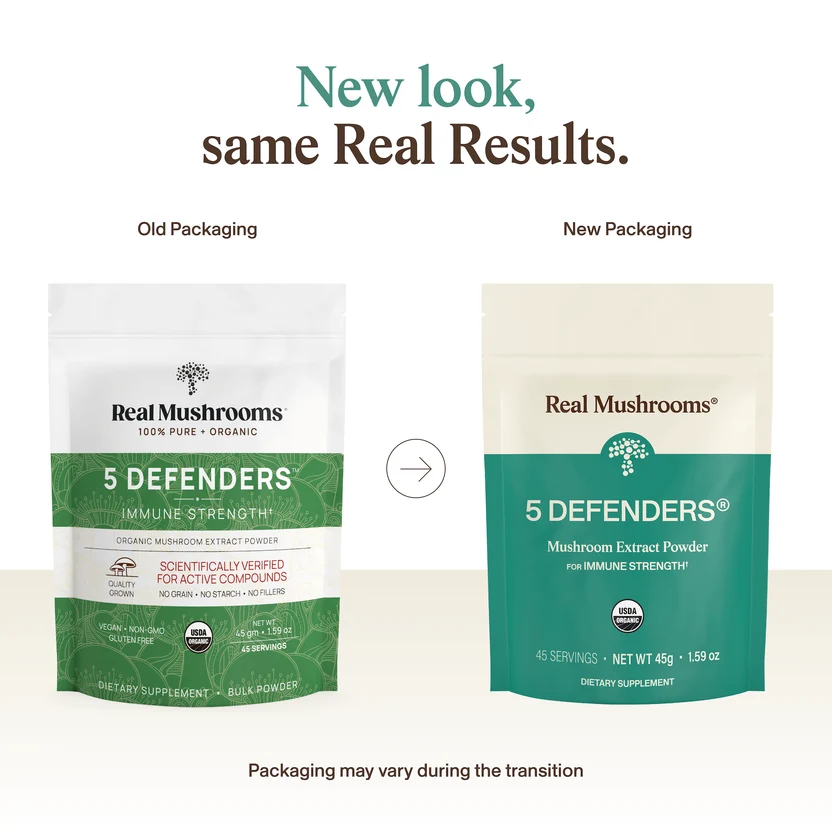 5 Defenders® Organic Mushroom Complex – Bulk Powder Sell on Medicinal and Functional Mushroom Factory Shop